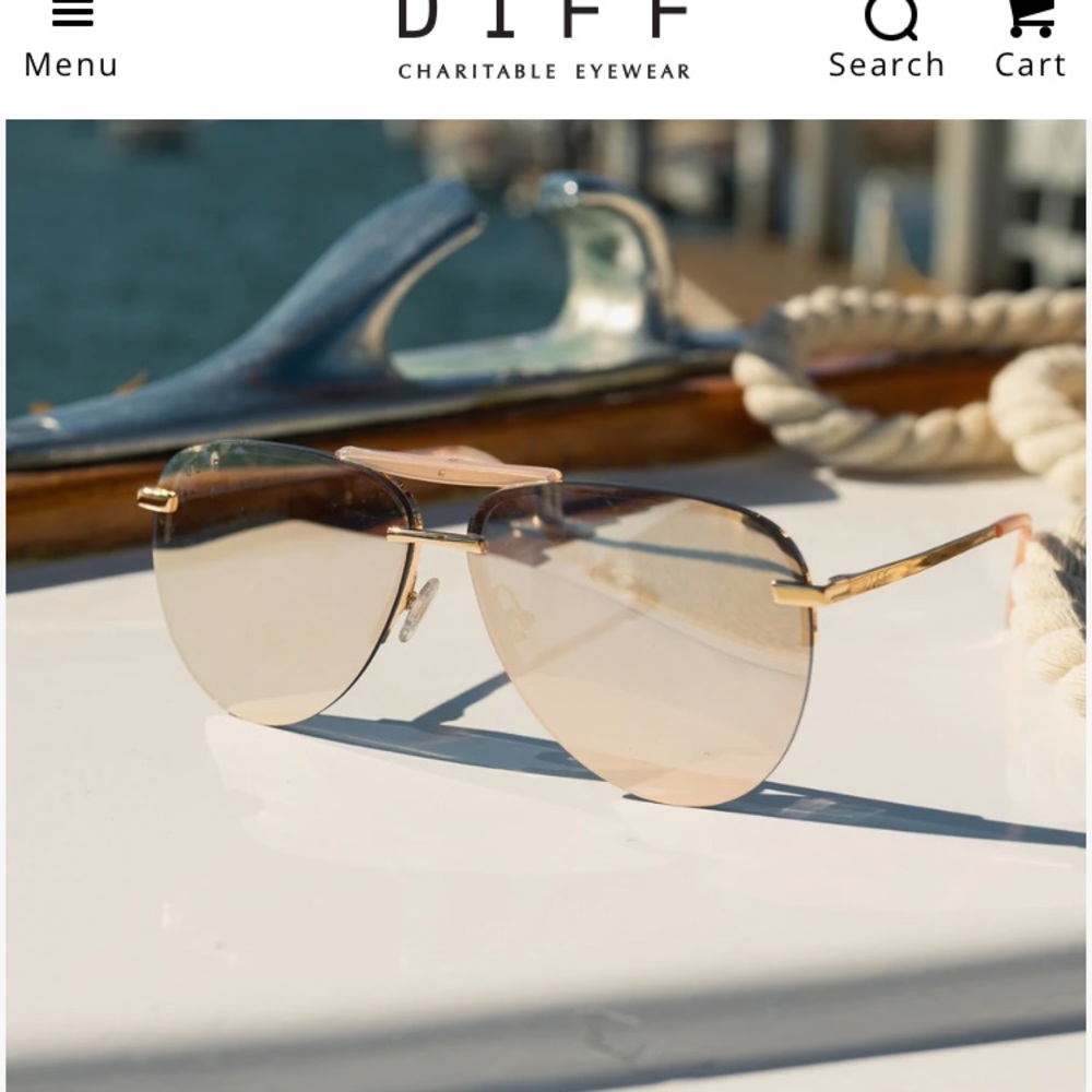 DIFF GOLD AVIATORS